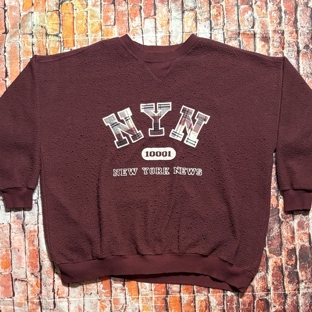 New York News Fleece Sweatshirt